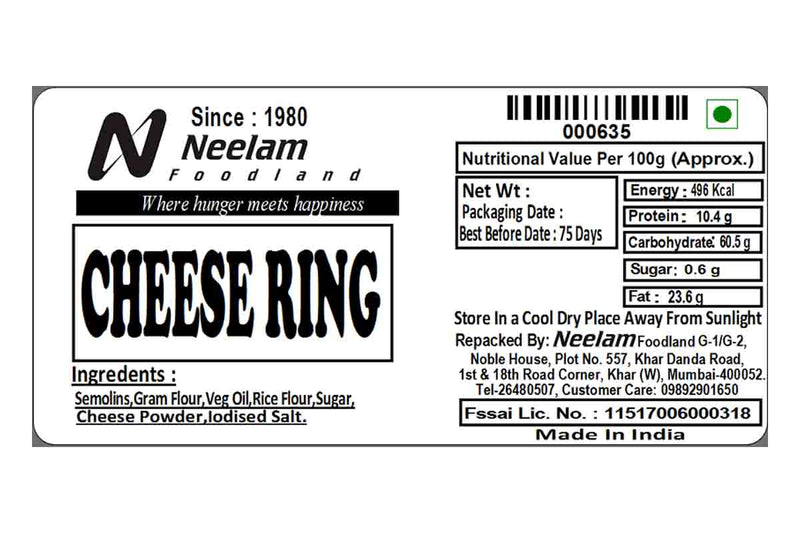 CHEESE RING 100 GM