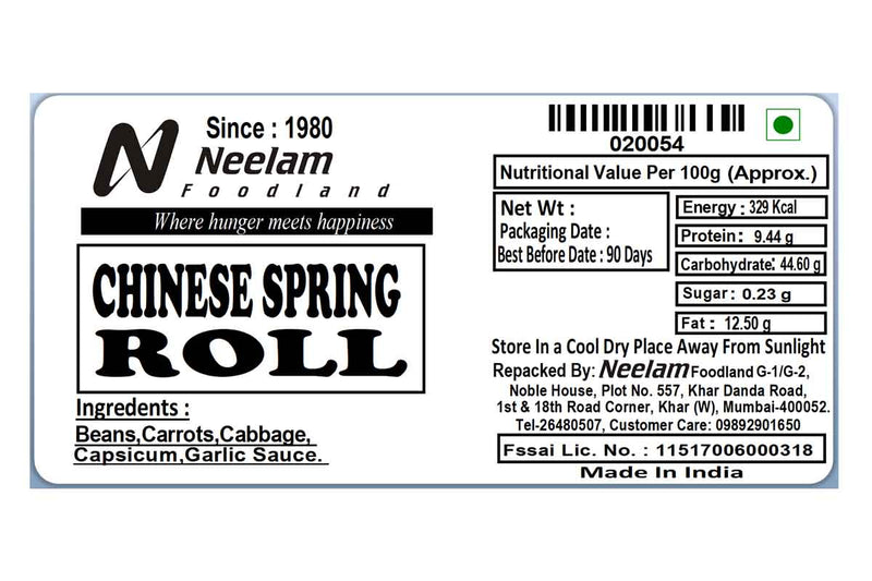 chinese spring roll 5 piece 242