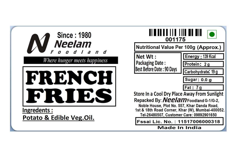 FRENCH FRIES 500 GM