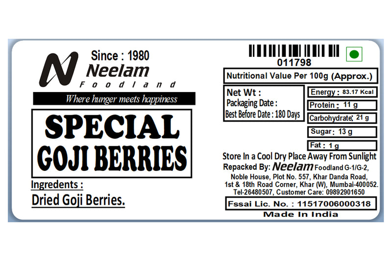 goji berries 100