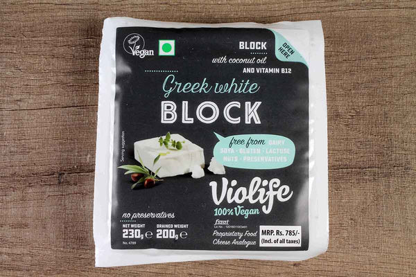 vegan greek white cheese block 200