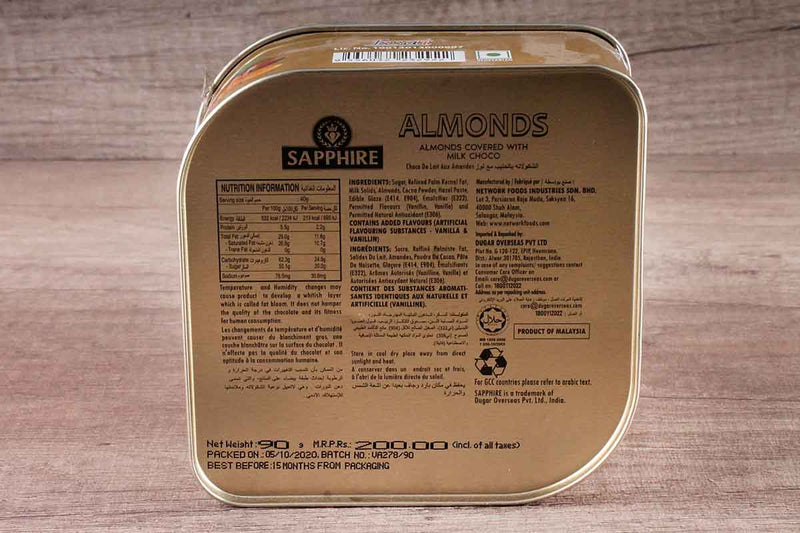 sapphire almonds chocolate 90