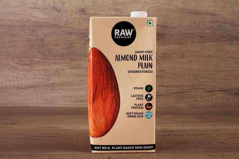 raw almond milk unsweetend 1 ltr