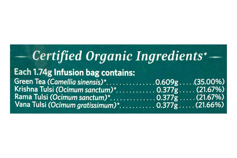 organic india tulsi green tea classic 25 bag 43.5