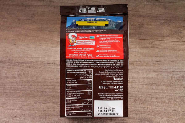 LOACKER DOUBLE CHOCOLATE 125