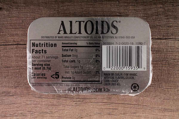 altoids cinnamon mint 50