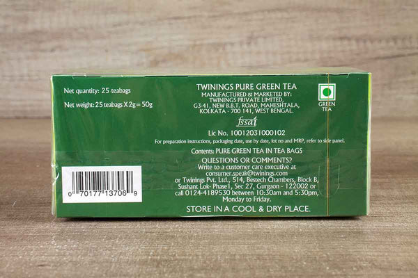 TWININGS PURE GREEN TEA 25 BA
