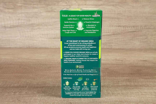 organic india tulsi green tea jasmine 25 ba