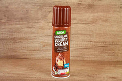 asda chocoate squirty cream 250