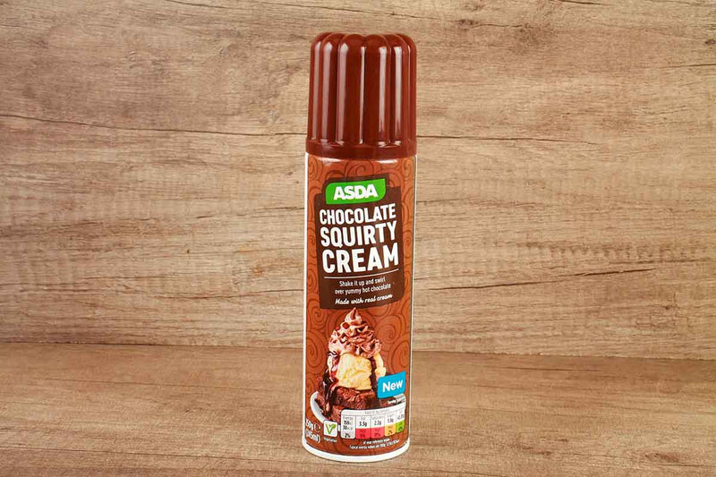 asda chocoate squirty cream 250