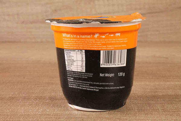 epigamia greek yoghurt mango no sugar 120