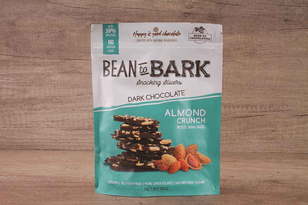 bean to bark almond crunch with sea salt dark chocolate 110 gm