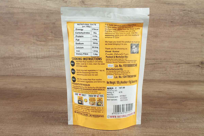 NATURALLY YOURS RED RICE NOODLES 180