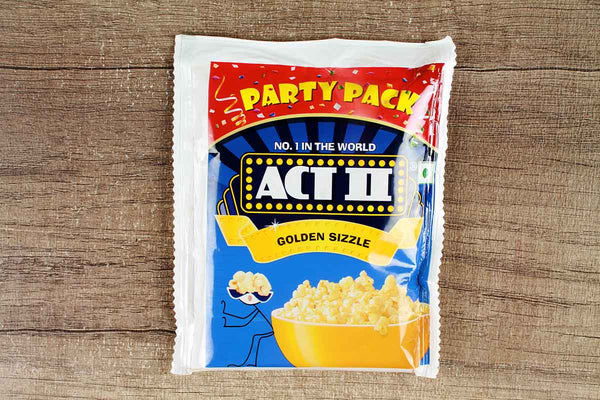 act golden sizzle instant popcorn 150