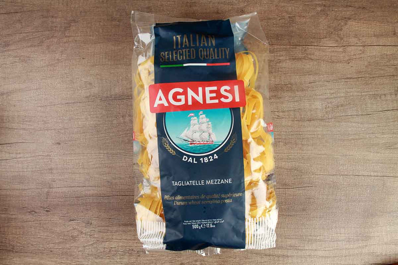 agnesi tagliatelle mezzane pasta 500