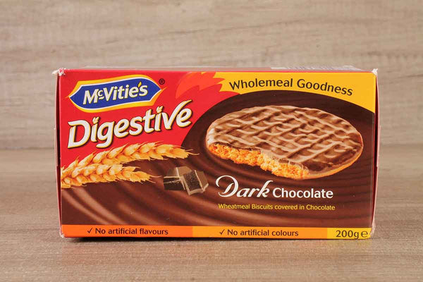 MCVITIE DIGESTIVE DARK CHOCOLATE BISCUITS 200