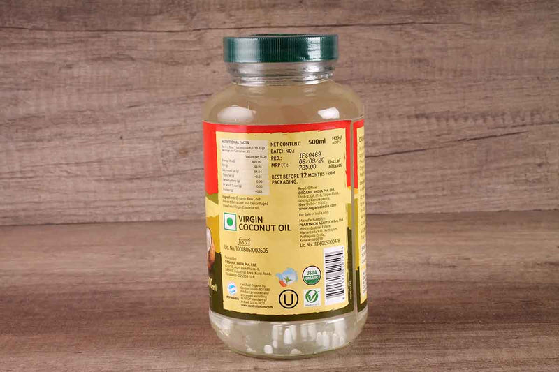 organic india virgin coconut oil 500 ml