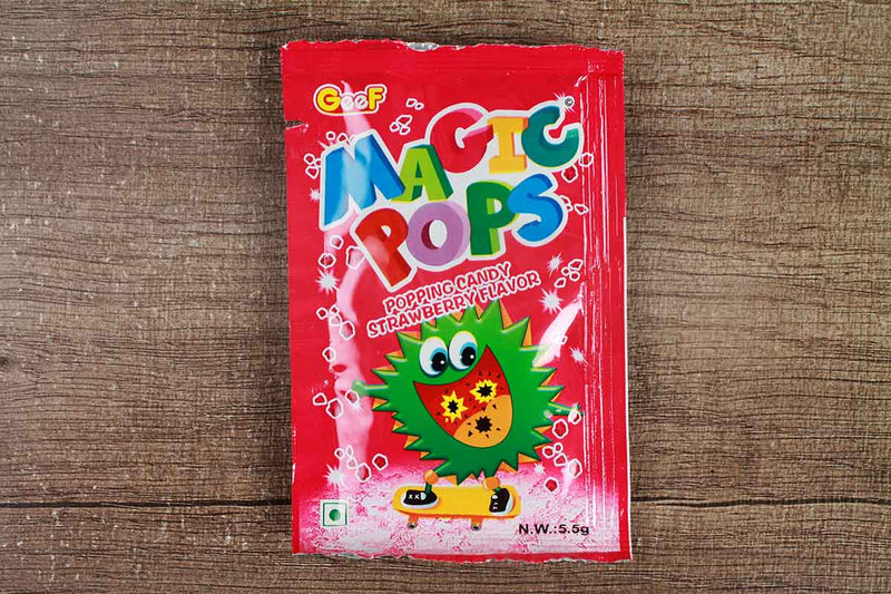 MAGIC POPS POPPING CANDY STRAWBERRY FLAVOR 5.5