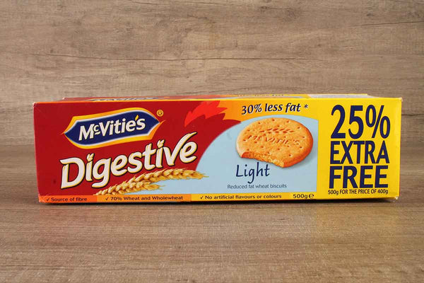 MCVITIES DIGESTIVE LIGHT BISCUITS 400