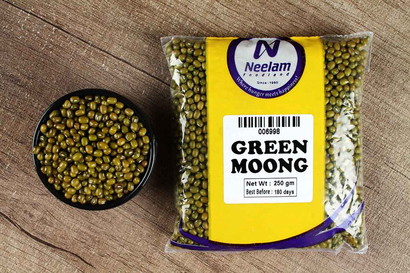 WHOLE GREEN MOONG/SABUT 250