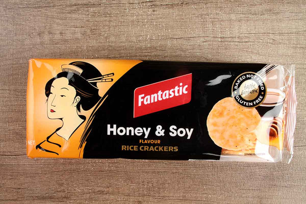 fantastic honey & soy rice crackers 100