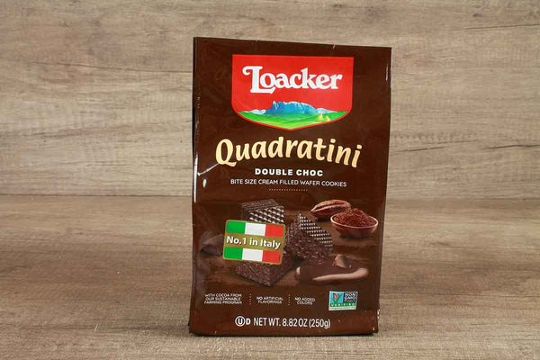 loacker quadratini double chocolate 250