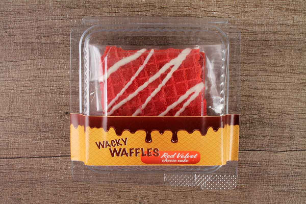 wacky waffles red velvet cheese cake 2 pc