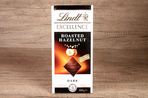 lindt excellence roasted hazelnut dark chocolate 100
