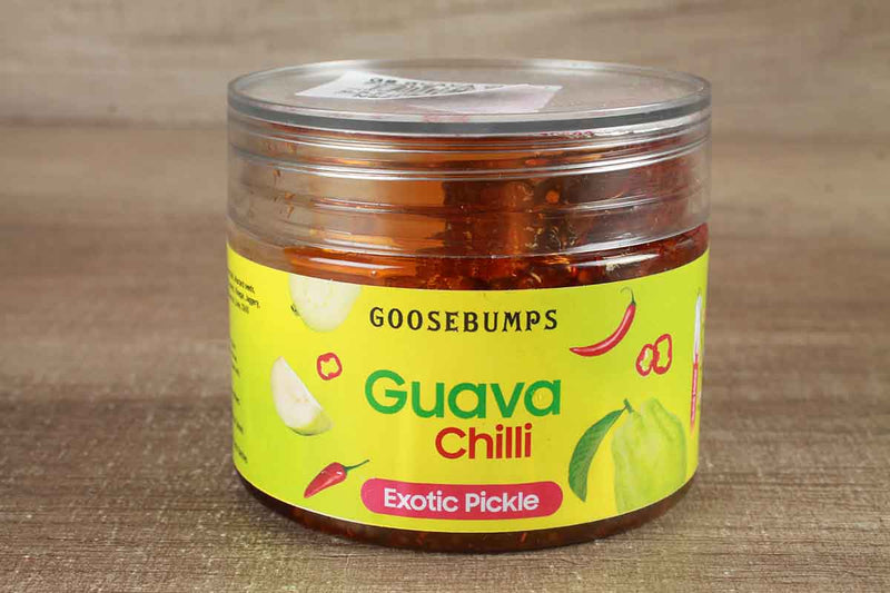 goosebumps guava chilli exotic pickle 170 gm