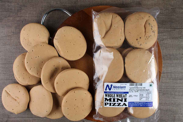 WHOLE WHEAT COIN PIZZA BASE 12 PC