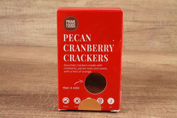 prime foods pecan cranberry crackers 80 gm