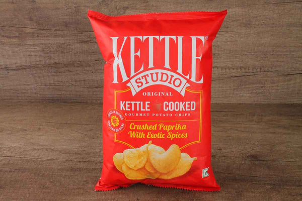 kettle crushed paprika with exotic spices gourmet potato chips 125