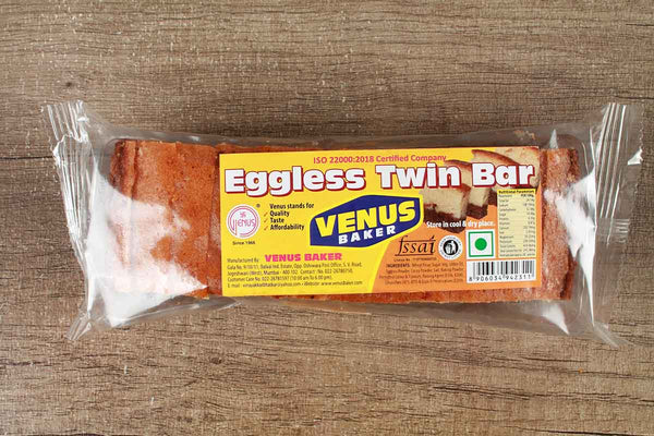 venus baker eggless twin bar slice cake 150 gm