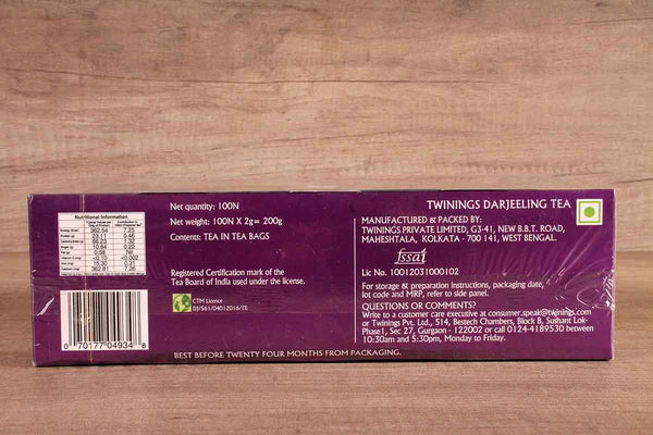 TWININGS DARJEELING TEA 100 BA