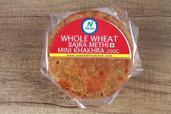 LOW FAT WHOLE WHEAT BAJRI METHI KHAKHRA MINI 200