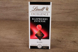 lindt excellence raspberry intense dark chocolate 100 gm