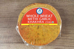 WHOLE WHEAT METHI GARLIC KHAKHRA 250