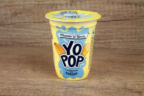 mamie yova yo pop banana flavoured yoghurt drink 125 ml