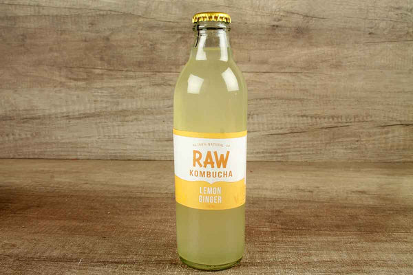 raw kombucha lemon ginger 250 ml