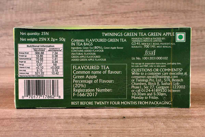 TWININGS GREEN APPLE TEA 25 BA