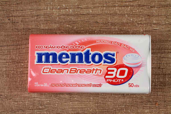 mentos cleanbreath strawberry 35