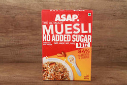 asap no added sugar nutz muesli 420