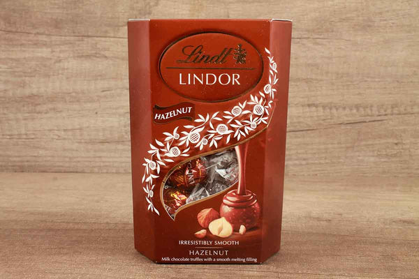 LINDT LINDOR HAZELNUT IRRESISTIBLE SMOOTH CHOCOLATES 200