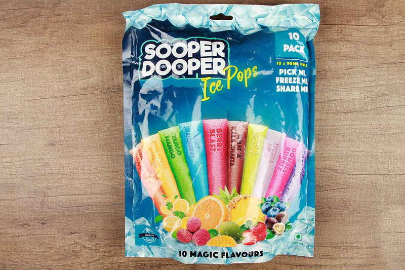 sooper dooper ice pops 10 magic flavours 10 pc