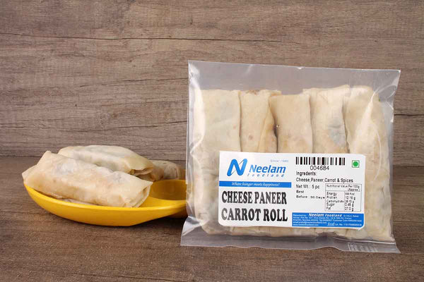 cheese paneer carrot roll 5 pcs 4.3 inch