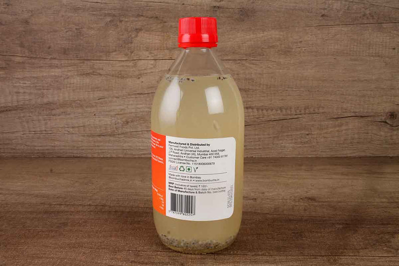 bombucha ginger ale chamomile drink with basil seeds 500 ml