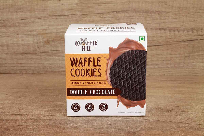 waffle mill waffle cookies double chocolate 175