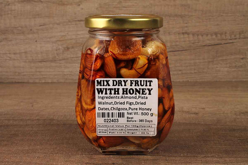 mix dry fruit with honey 500