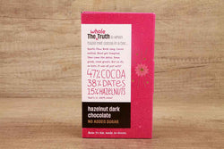 THE WHOLE TRUTH HAZELNUT DARK CHOCOLATE NO ADDED SUGAR 80