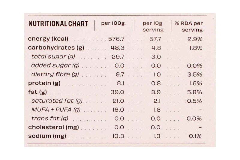 THE WHOLE TRUTH HAZELNUT DARK CHOCOLATE NO ADDED SUGAR 80